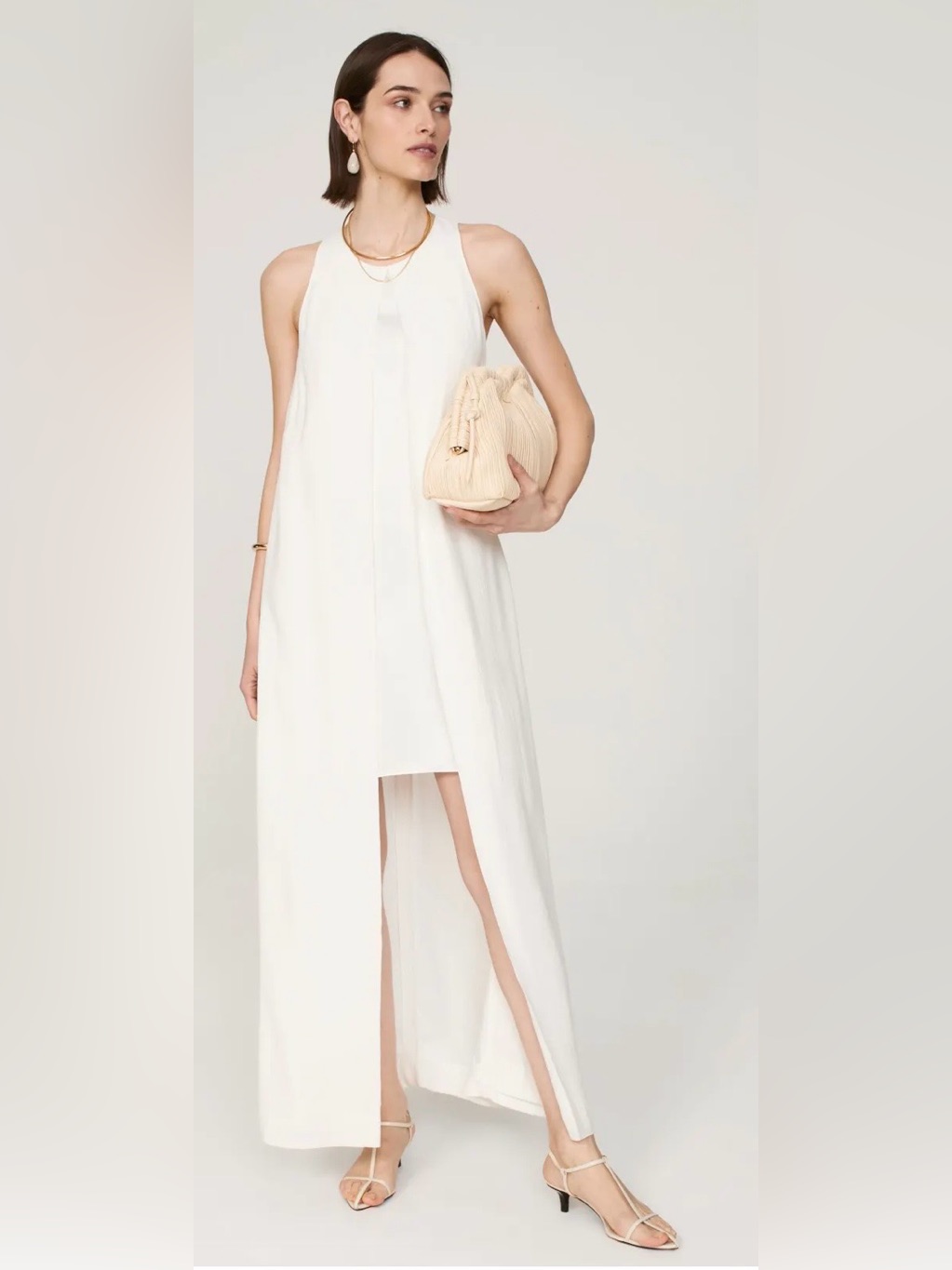 Rtr Rosetta Getty Cape Mini Dress (0244)